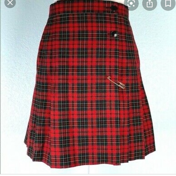 Vintage 90s Tracy Evans plaid skirt - Picture 1 of 8